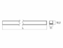 Binario Magnetico Elettrificato 24v Mini Rail mm.11x10,2 cm.200 Nero con Clip | Luce Viva - immagine 2
